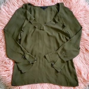 Banana Republic Blouse - Olive Green -  Size S